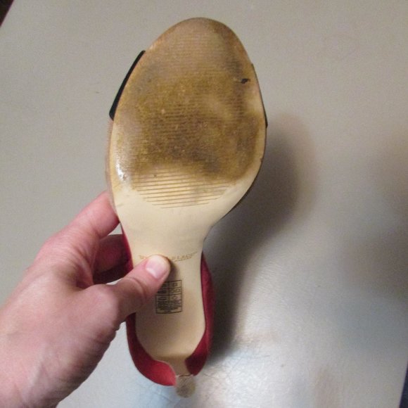 WHBM Suede Colorblock Heels - Picture 11 of 12